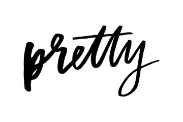 slogan pretty phrase graphic vector Print Fashion lettering calligraphy