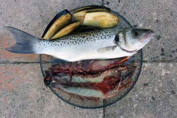 Westfrankreich, Atlantik: Aufgelaufene Boote im Hafen