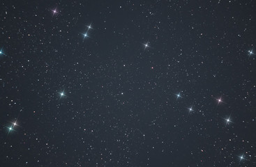 photo of the starry sky made through a telescope. Bright colorful stars in the infinite space of our universe