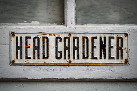 Head Gardener Sign