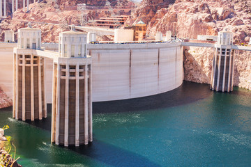  Hoover Damn Hydroelectric Power Plant at the Nevada-Arizona border.
