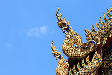 Fototapeta na wymiar Wat Chai Mongkon - Buddhist Temple , Chiang Mai Thailand.