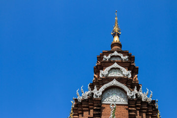 Fototapeta premium Wat Chai Mongkon - Buddhist Temple , Chiang Mai Thailand.