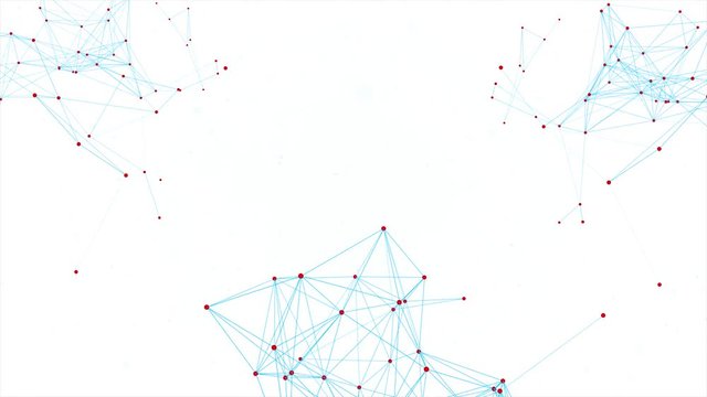149. Abstract rendering of chaotic plexus structure lines and polygonal spheres Connection. Futuristic shape. Network Technology concept. Modern motion graphic Seamless Loop Background.