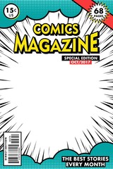 Comics magazine. Vector art.