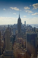 Shot of the EMpire State's surroundings from the Top of the Rock