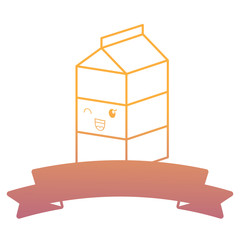 kawaii milk box icon