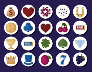 casino related icons