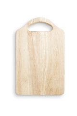 Kitchenware wooden board isolate on white background
