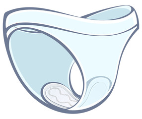 Women's intimate hygiene. Feminine pads.