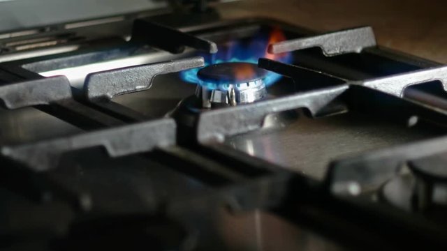 Looking at burning natural gas throught stove grid