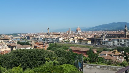 Naklejka premium panoramic view of florence italy
