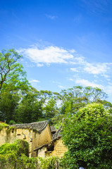 Fototapeta na wymiar Chinese old house at rural area