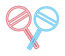 neon crossed sweet lollipops confectionery