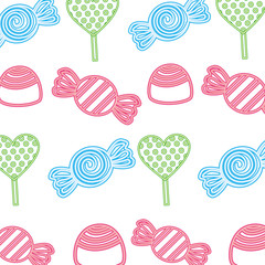 neon pattern sweet candies caramels background