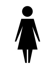 women silhouette isolated icon