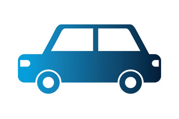 car sedan silhouette isolated icon