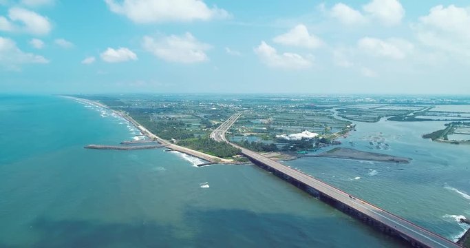 aerial shot Taijiang National Park
