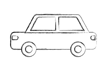 car vehicle transport pictogram isolated image