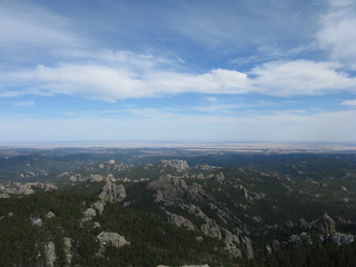 Scene from the Black Hills mountain range in South Dakota