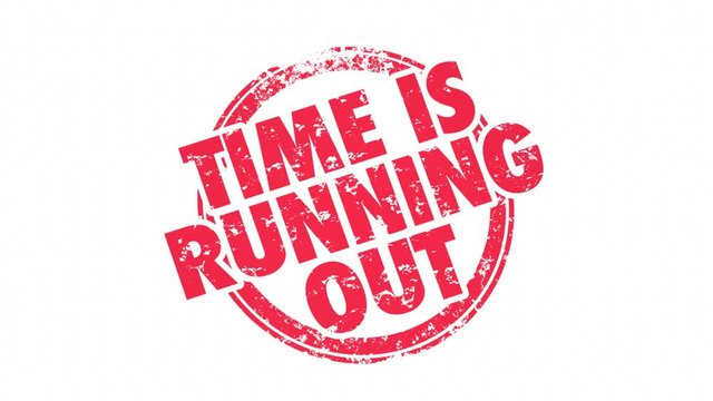 Time is Running Out Act Now Words Stamp 3d Animation