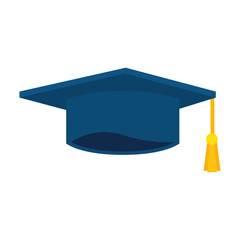 graduation hat isolated icon