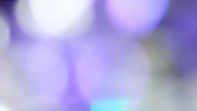 Abstract Background, Blur Circles Bokeh Moving, Purple and Blue Shades with Flares, 4K