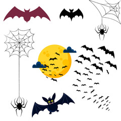 Halloween Design Set Flyer, Background design