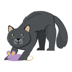 Obraz na płótnie Canvas cute kitty icon