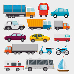 transport logistic set vehicles