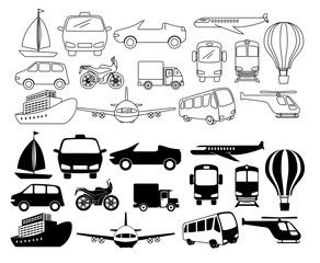 transport logistic set vehicles