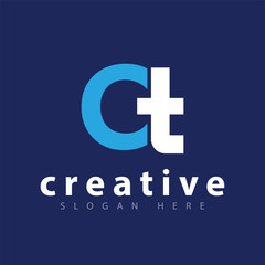 Obraz premium OT initial letter logo icon vector template