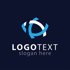 Fish abstract logo icon vector template