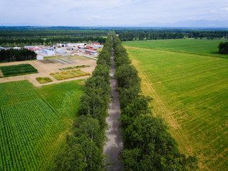 Obraz premium 北海道の空撮