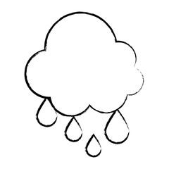 cloud and rainy drops