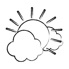 sun and clouds design