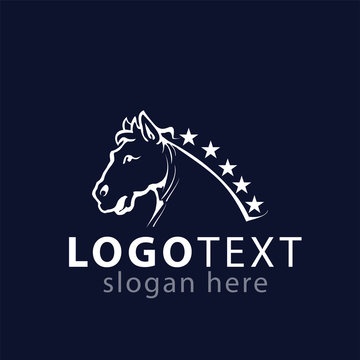 Horse logo icon vector template