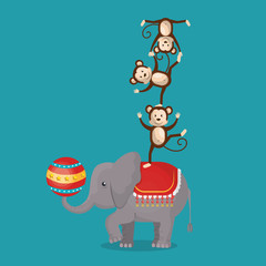 elephant circus show icons