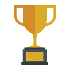 trophy cup isolated icon