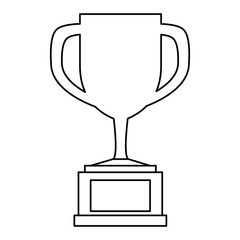 trophy cup isolated icon