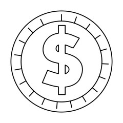 coin money isolated icon