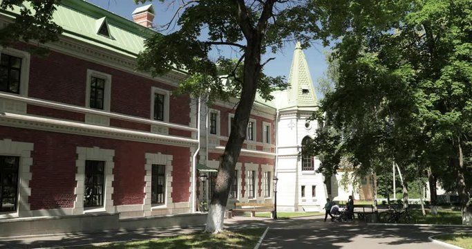 Krasny Bereg, Zhlobin District, Belarus. Manor-park Complex Gatowski-Poklevsky-Kozell Estate On Bank Of River Dobosna. Noble Manor Of End Of 19th Century