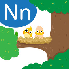 nest drawing line vector design