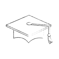 hat graduation isolated icon