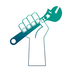 hand holds adjustable key tool repair