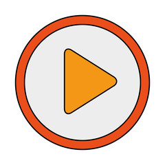 play button isolated icon