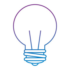 bulb light isolated icon