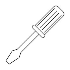 screwdriver tool isolated icon
