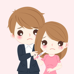 couple with infertility concept