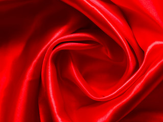 Defocus for abstract background of luxury satin cloth in shape of flower. love concept in Valentine Day background